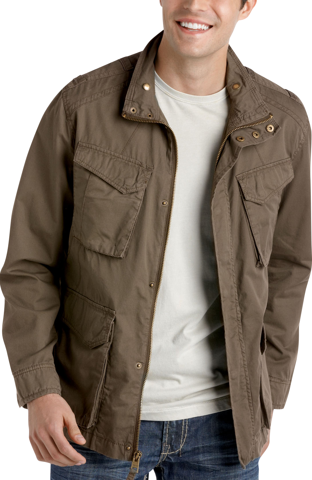 Marc New York Olive Military Style Jacket
