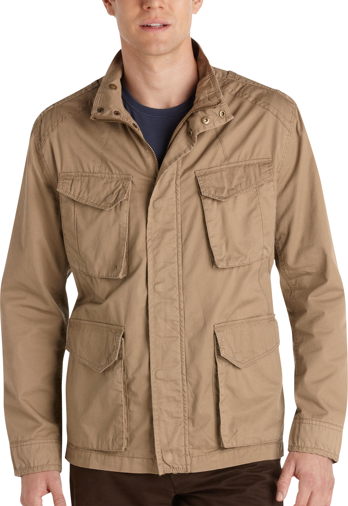 Marc New York Tan Military Style Jacket