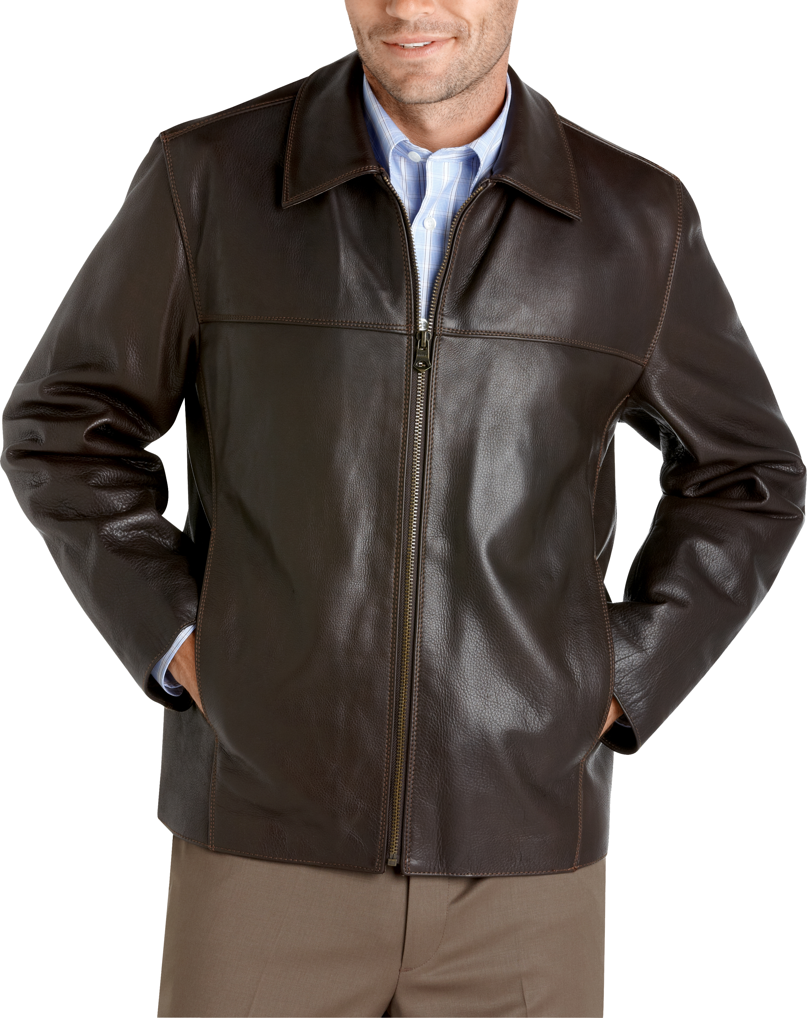 Marc New York Brown Leather Jacket