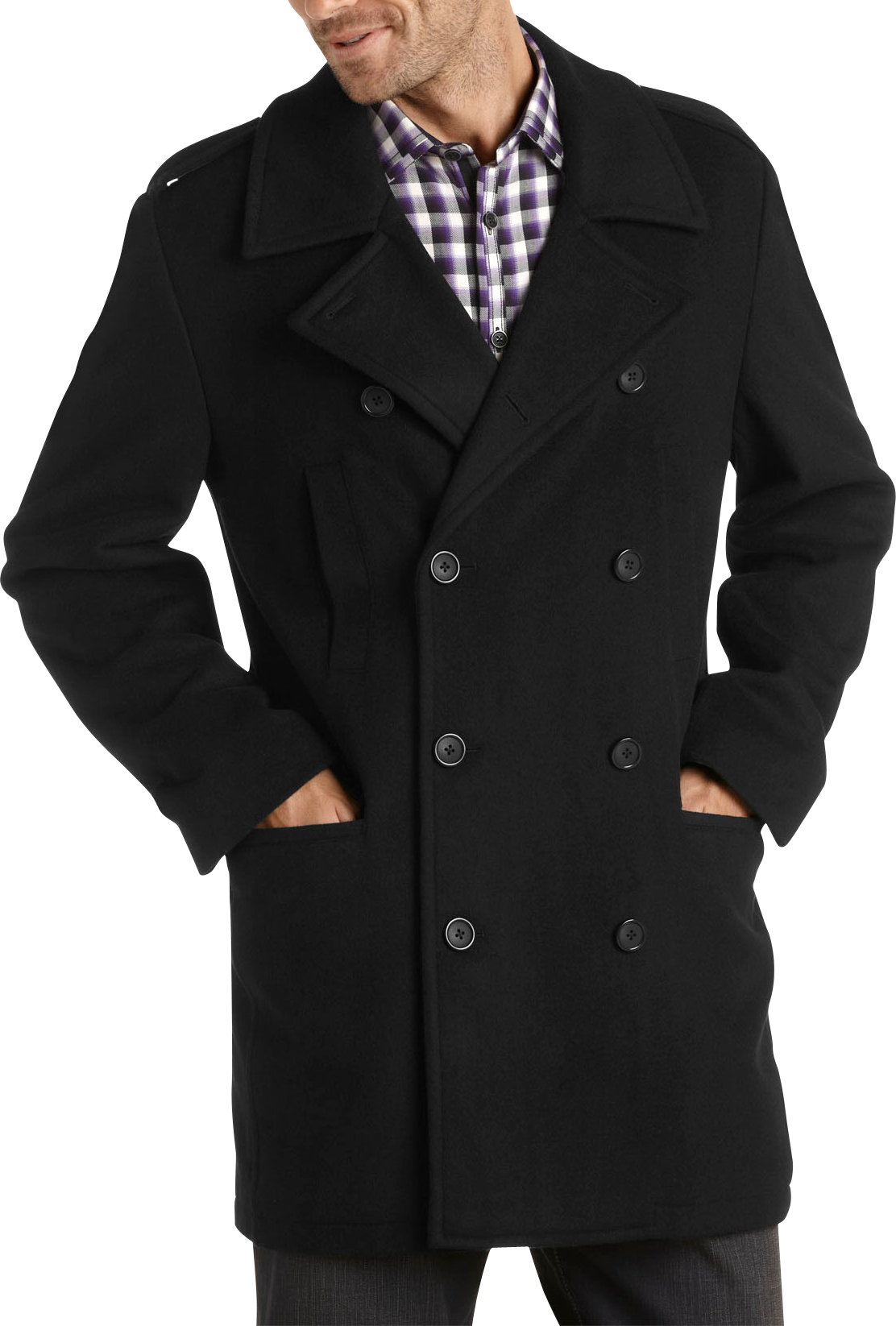 Pronto Uomo Platinum Peacoat, Black