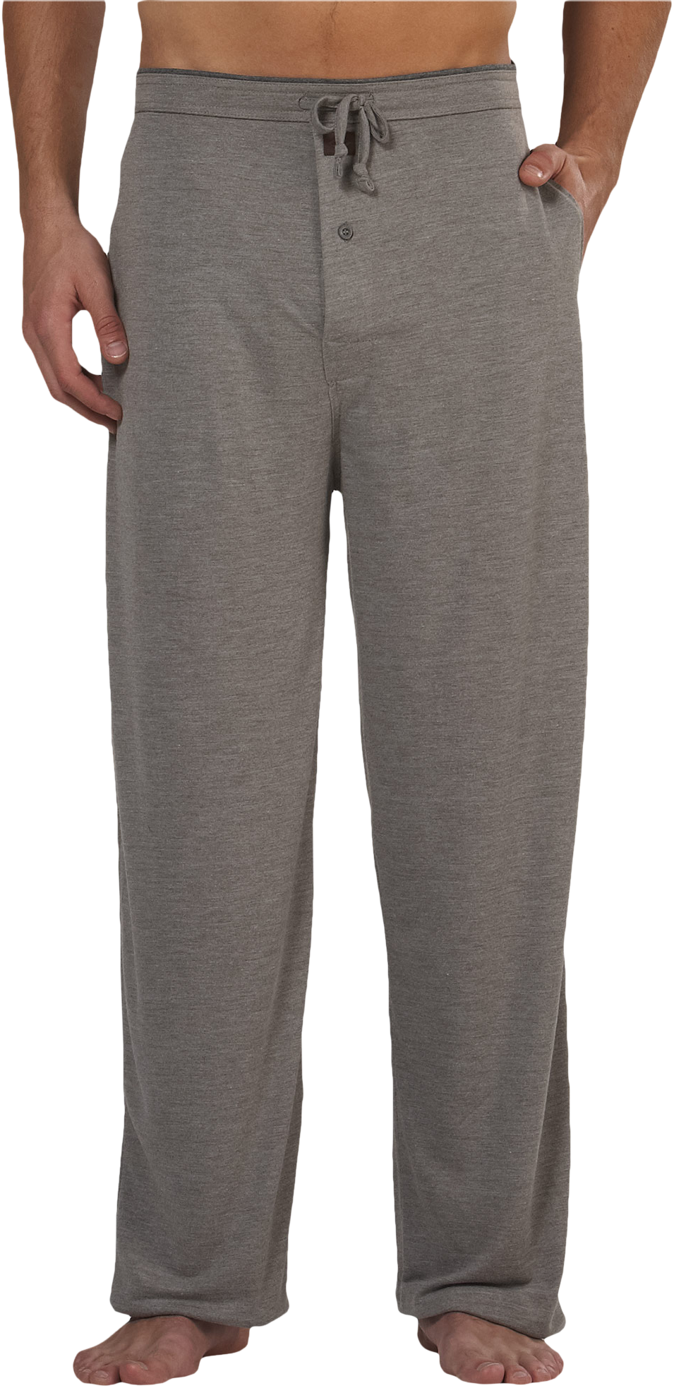 Joseph Abboud Drawstring Soft Gray Pajama Bottoms