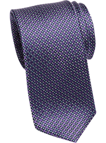 Esquire Purple Circle Dot Skinny Tie