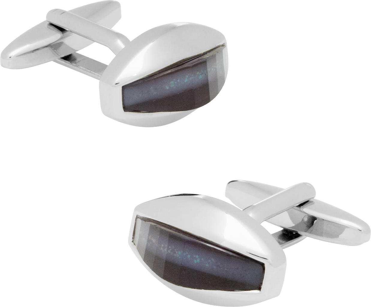 Egara Navy Rhinestone Cufflinks