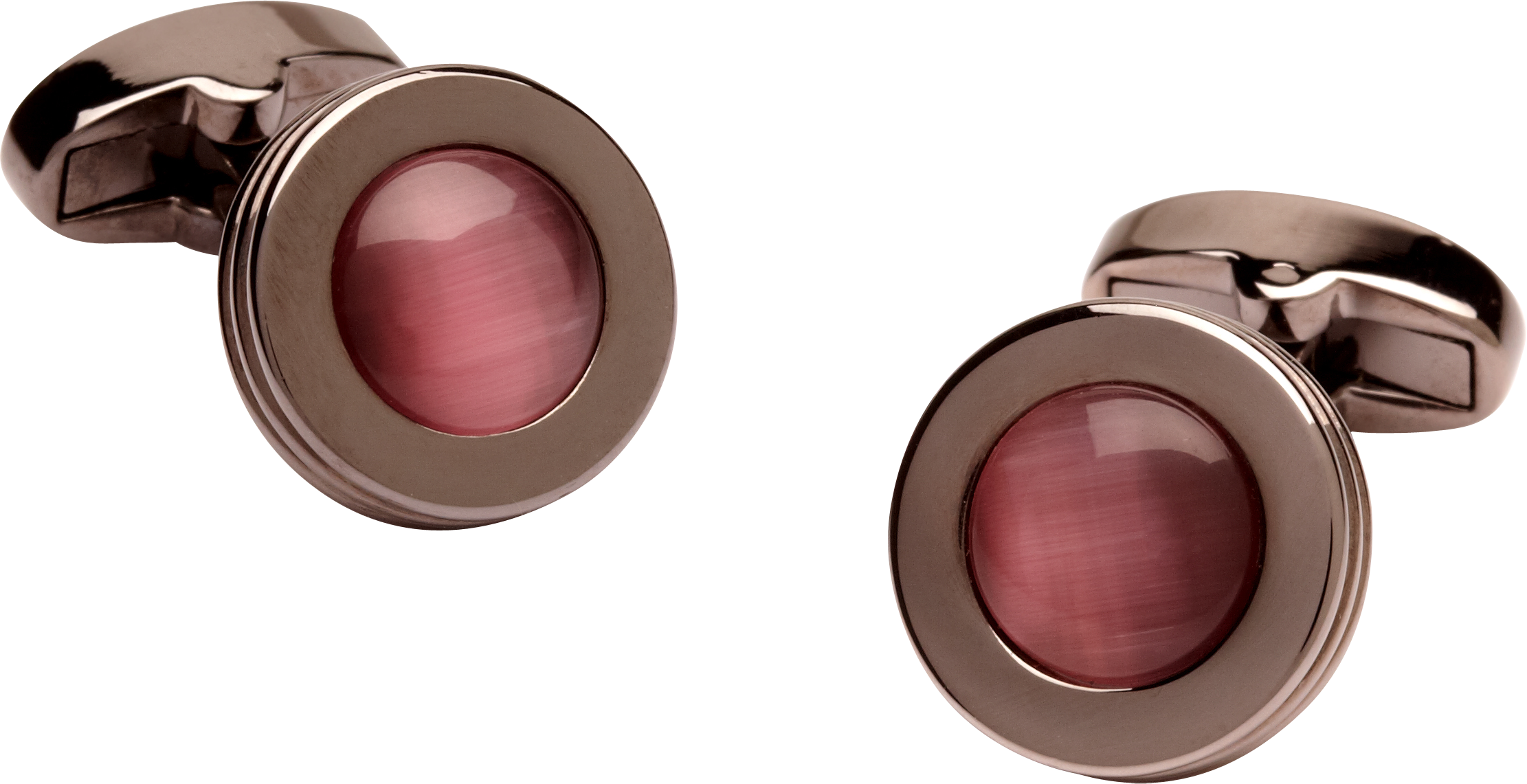 Egara Pink and Gunmetal Cufflinks