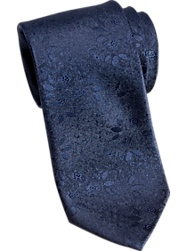 Esquire Navy Floral Skinny Tie