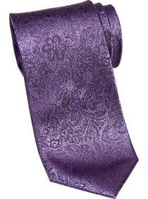 Esquire Purple Floral Skinny Tie