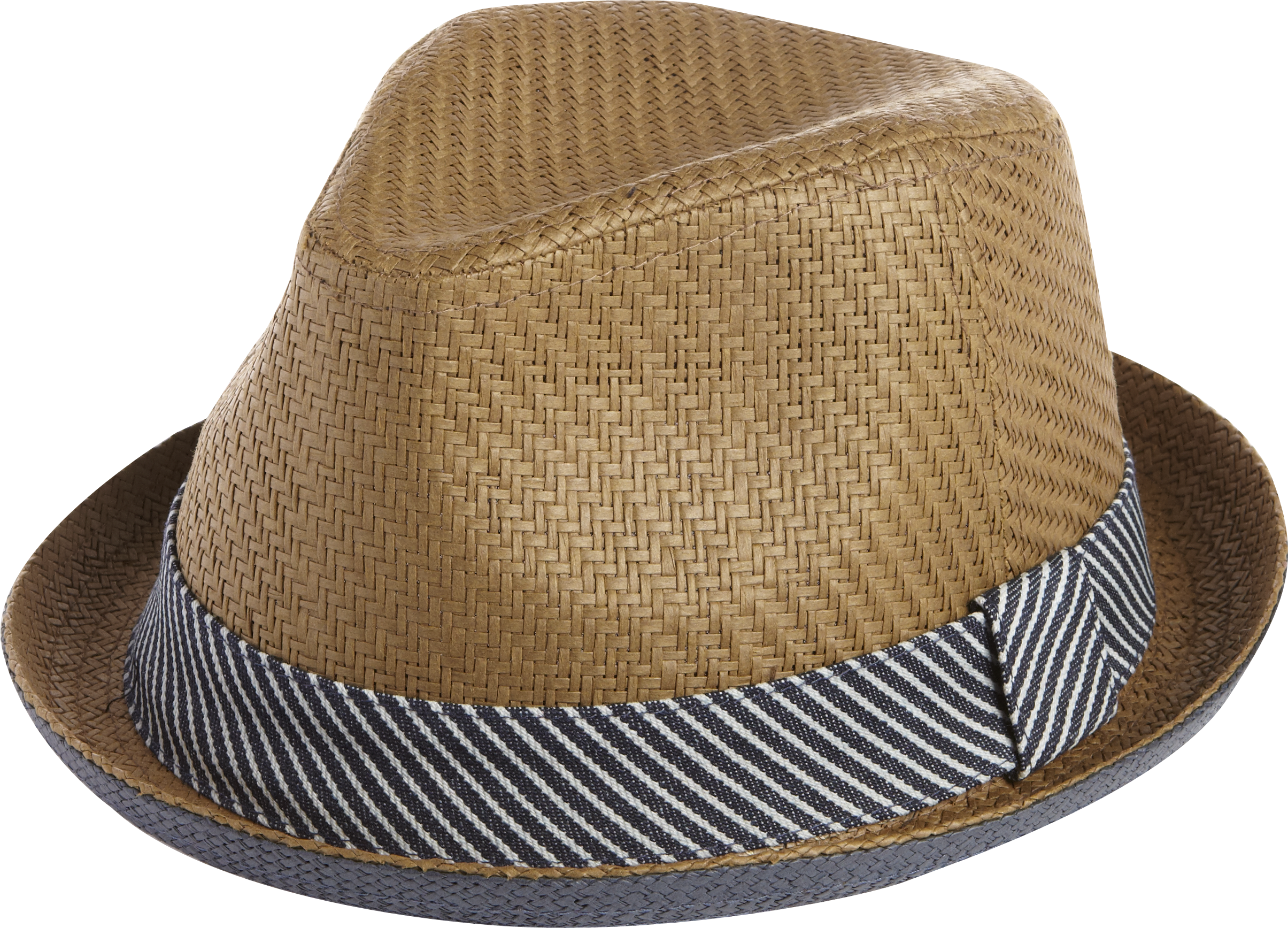 Free Authority Brown and Blue Paper Porkpie Hat