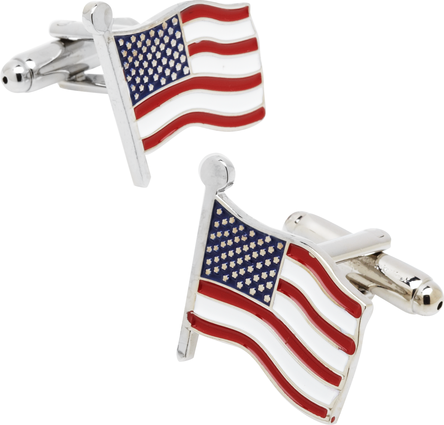 Pronto Uomo American Flag Cufflinks