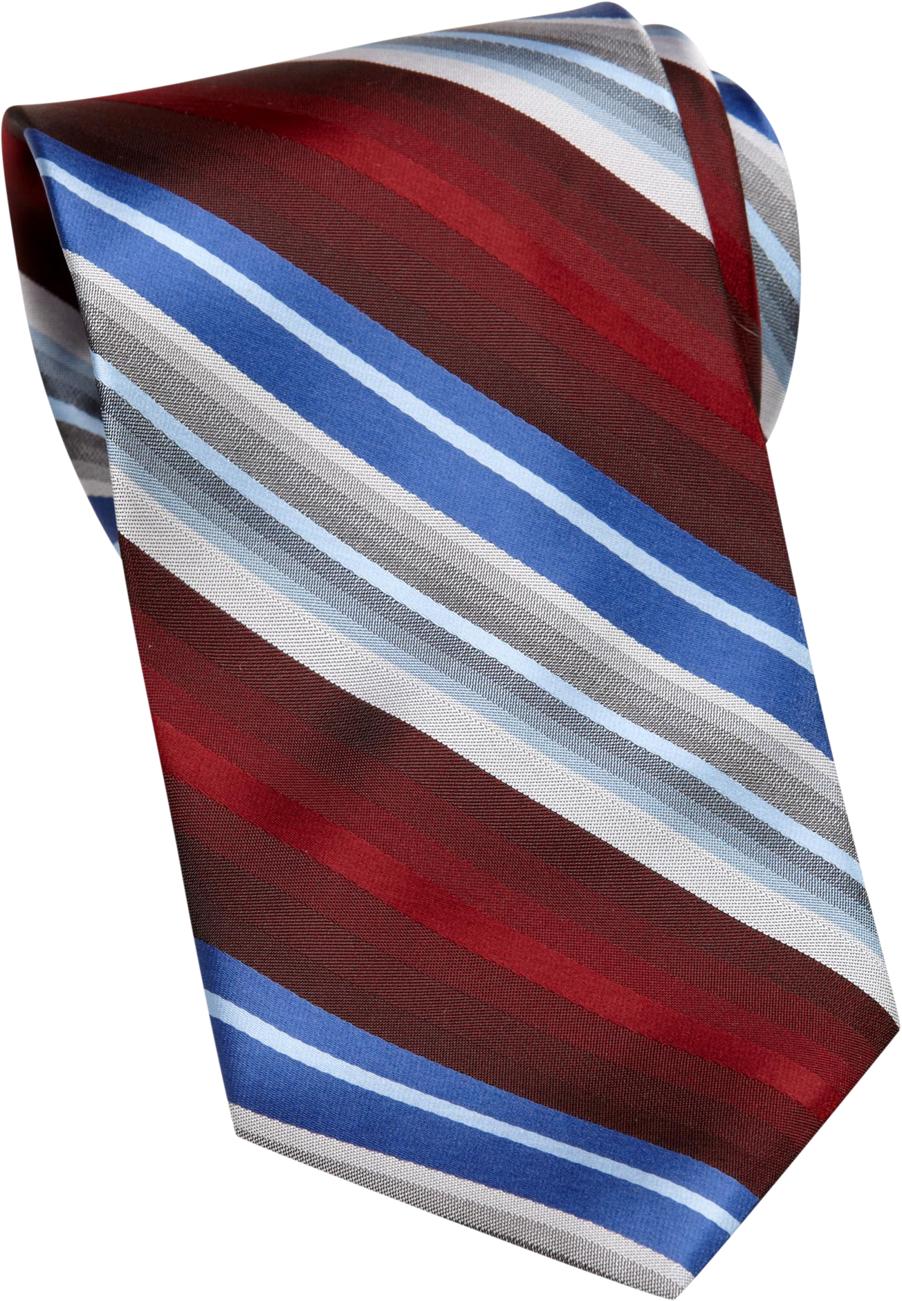IV Front Extra Long Red Stripe Washable Tie