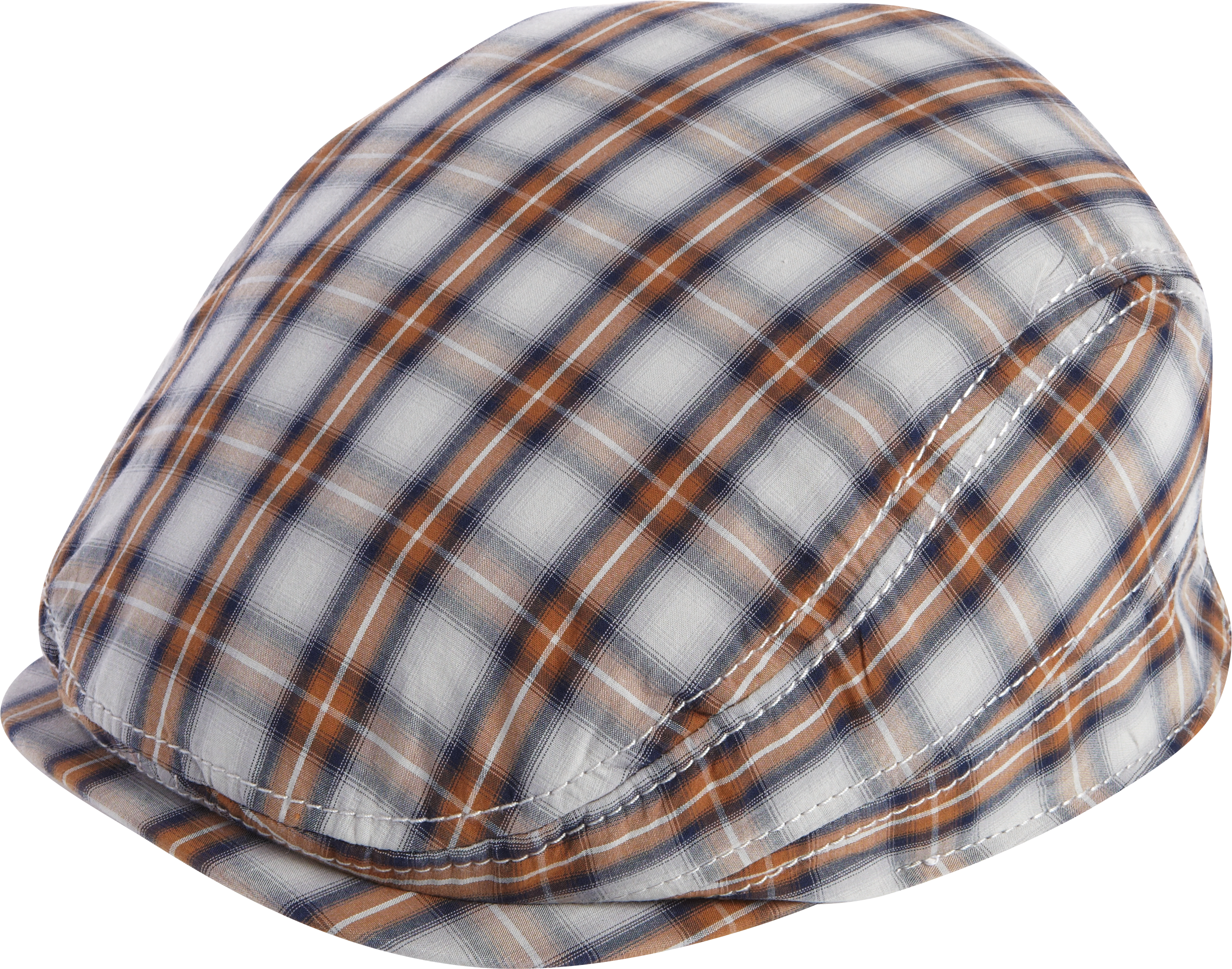 Free Authority Gray and Blue Plaid Ivy Cap