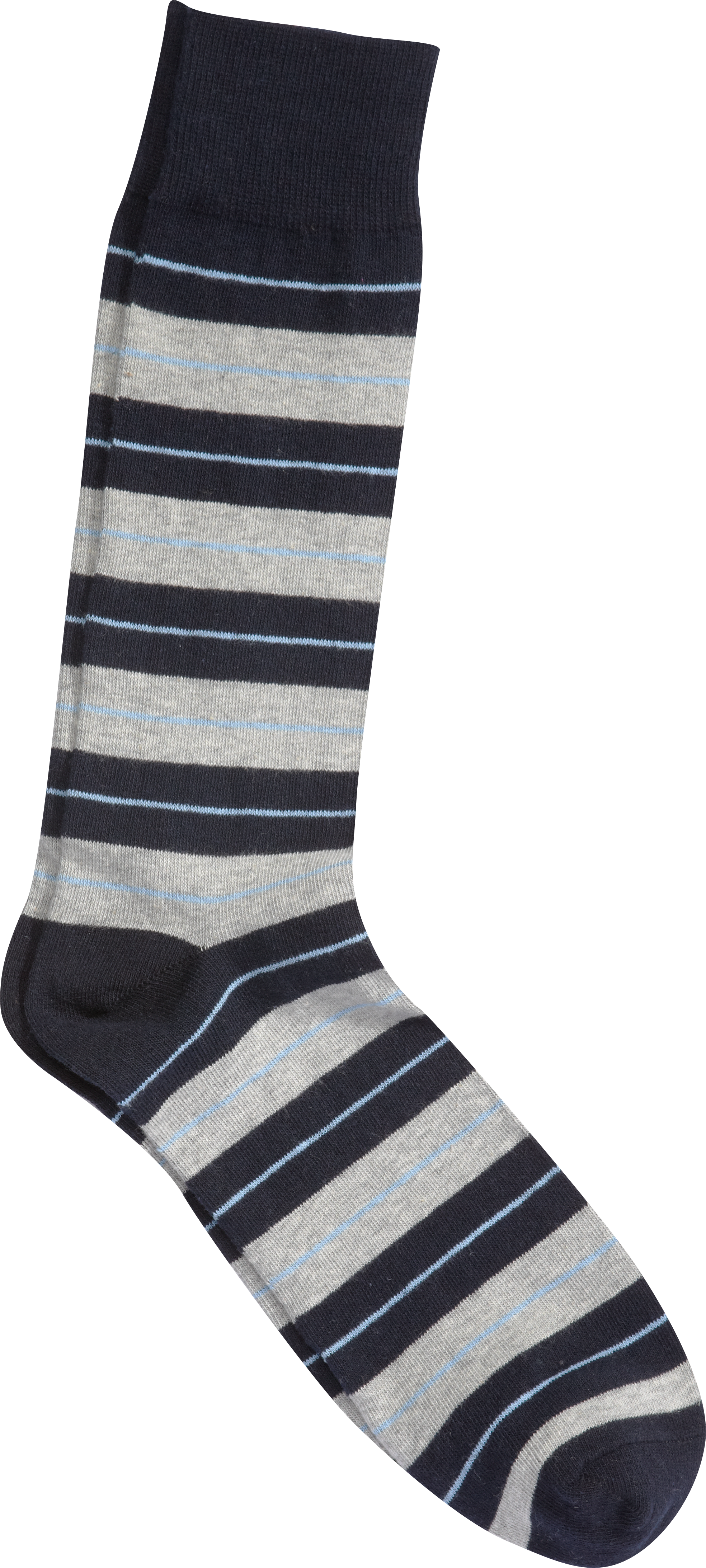 Joseph Abboud Blue and Gray Stripe Socks