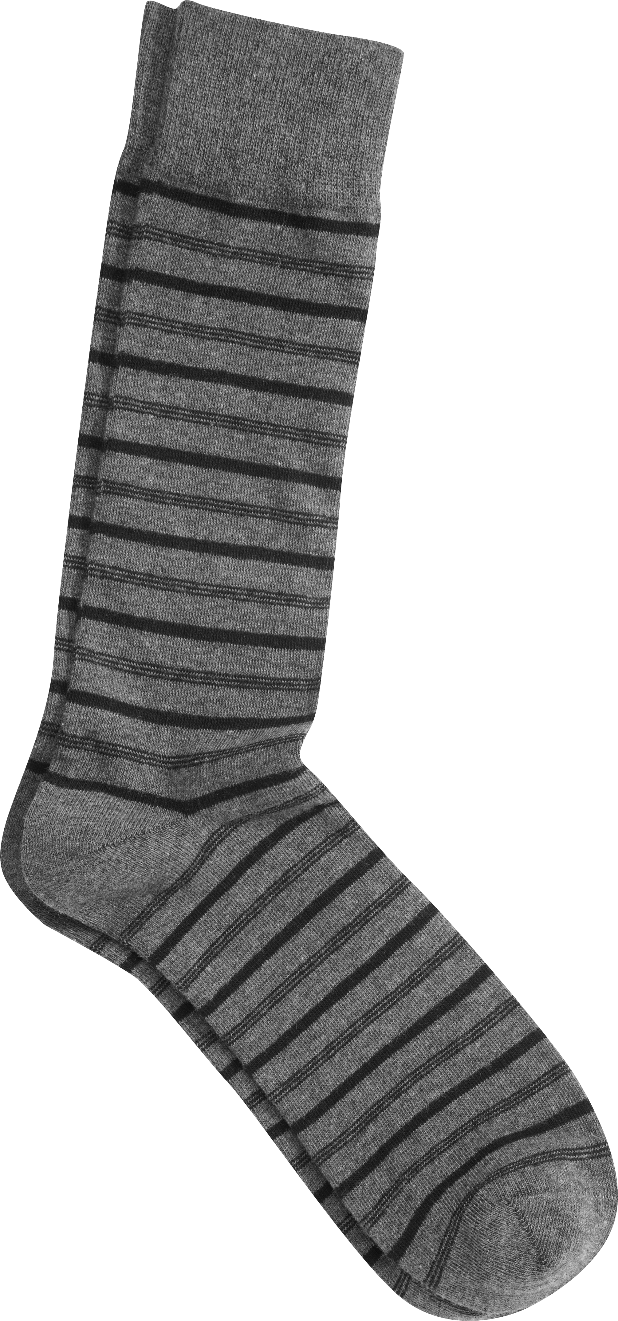 Joseph Abboud Gray and Black Stripe Socks