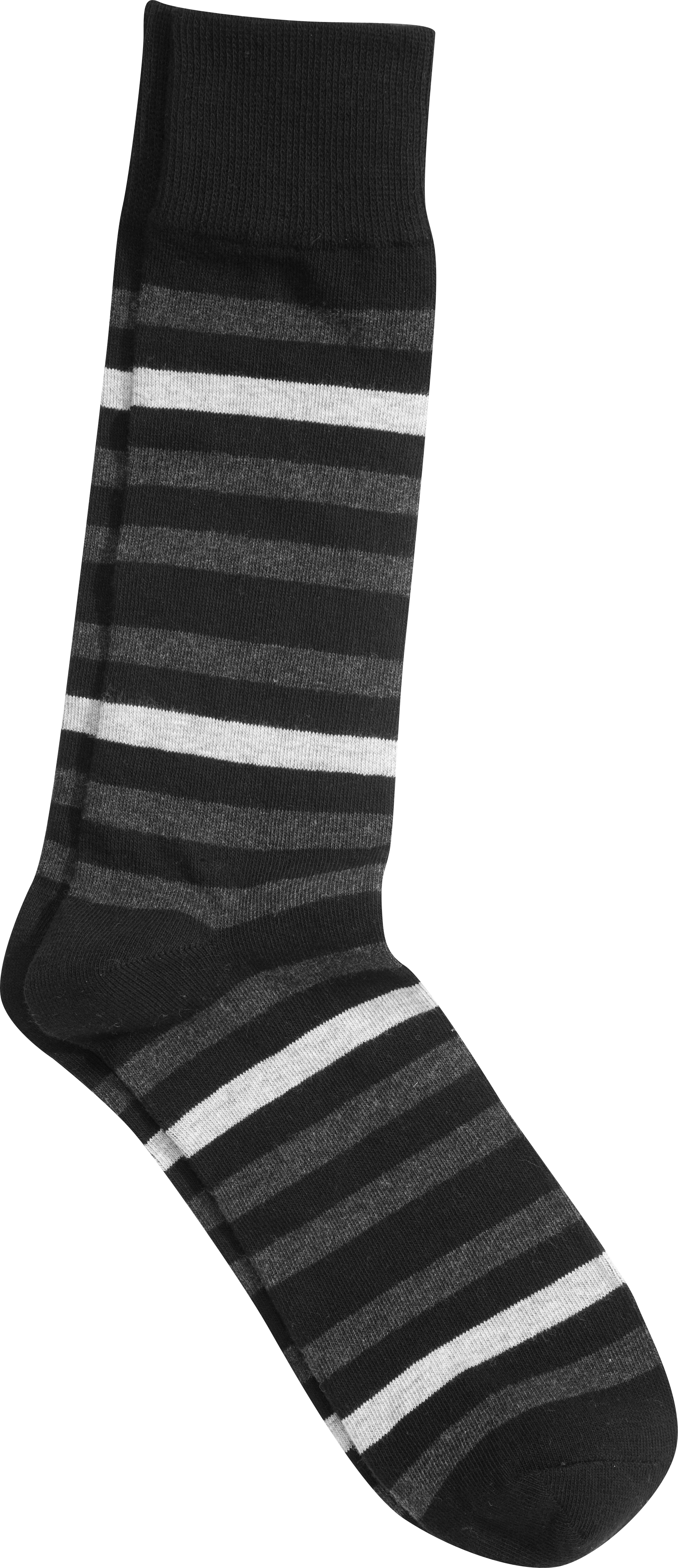 Joseph Abboud Gray and Black Stripe Socks