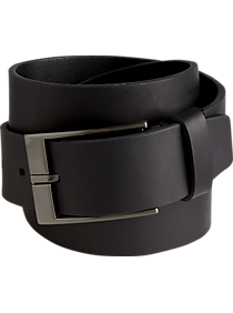 Joseph Abboud Black Cut-Edge Belt