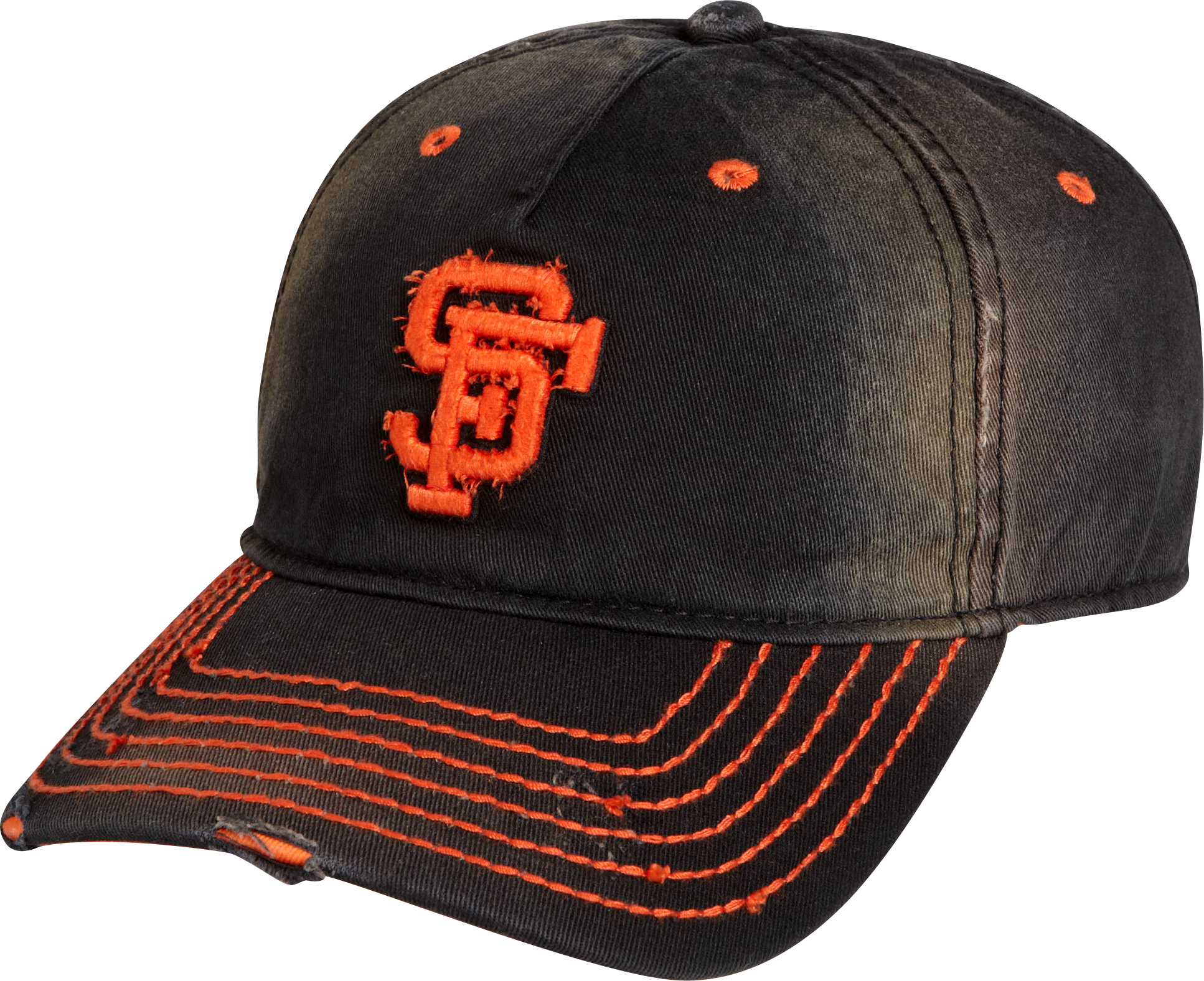 American Needle Black and Orange Stripe Giants Vintage Baseball Cap