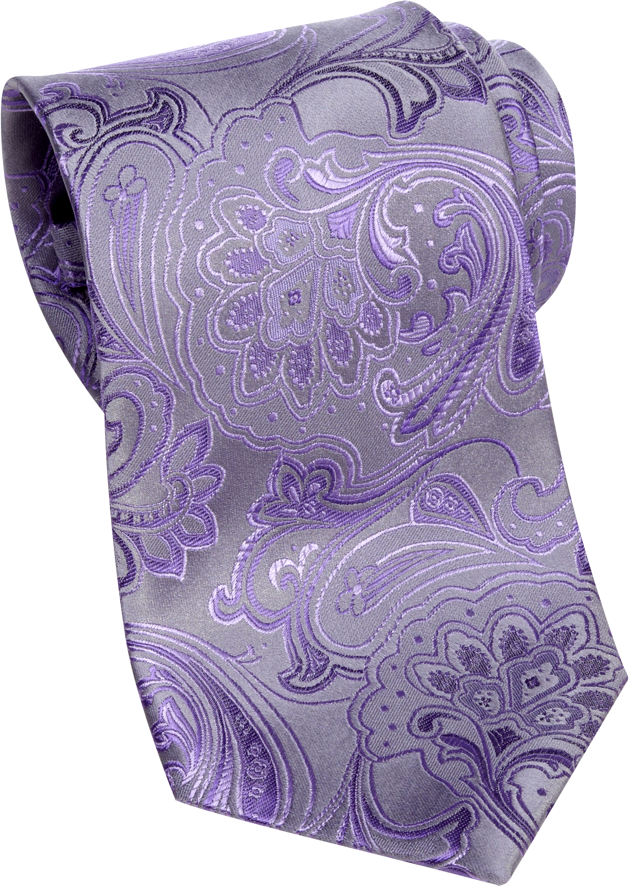 Sean John Purple Paisley Extra Long Tie