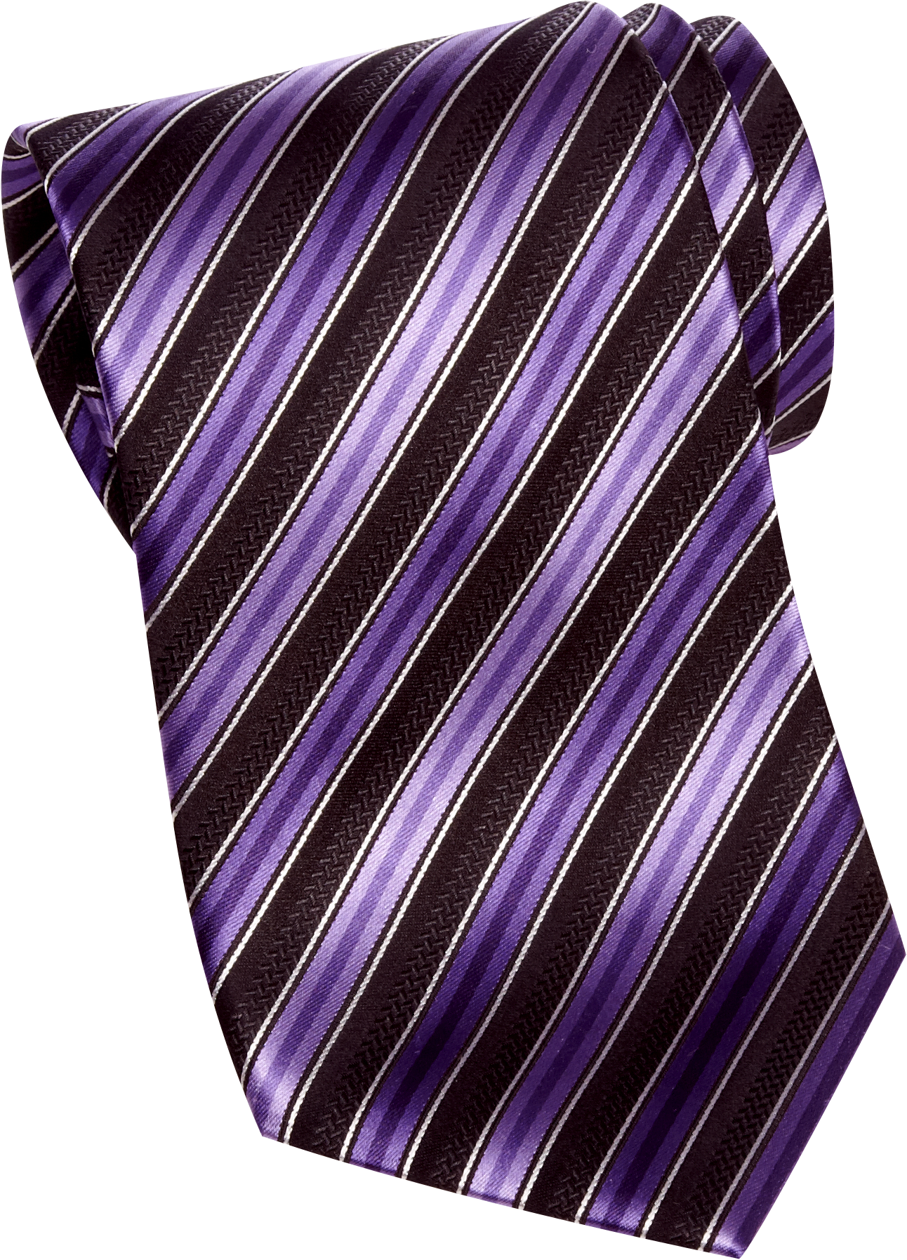 Sean John Purple Stripe Extra Long Tie