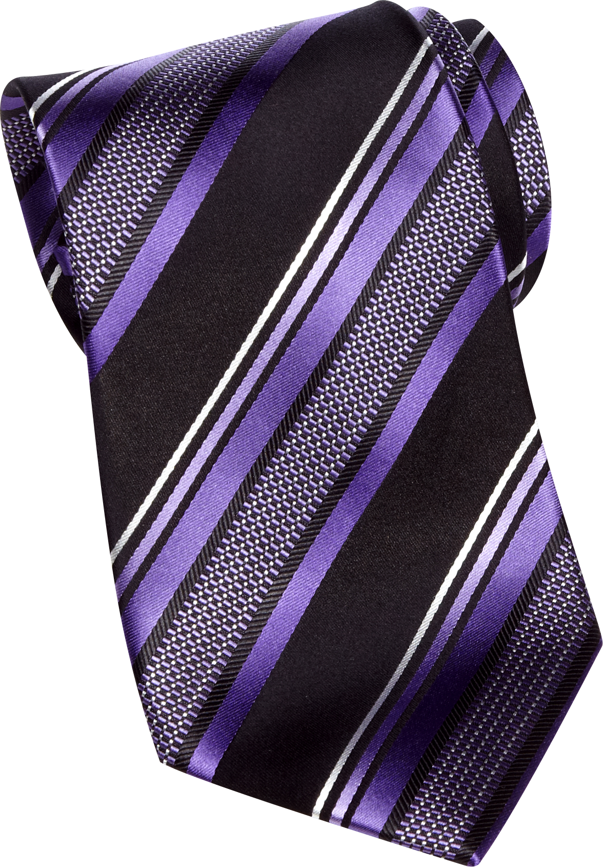 Sean John Purple Tic Stripe Extra Long Tie