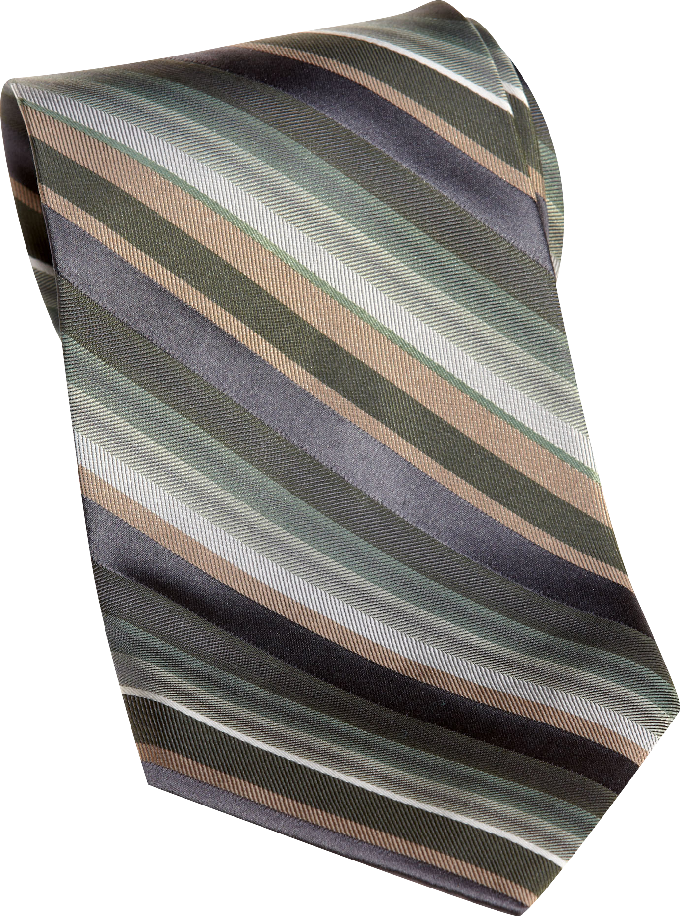 Calvin Klein Green Stripe Extra Long Tie