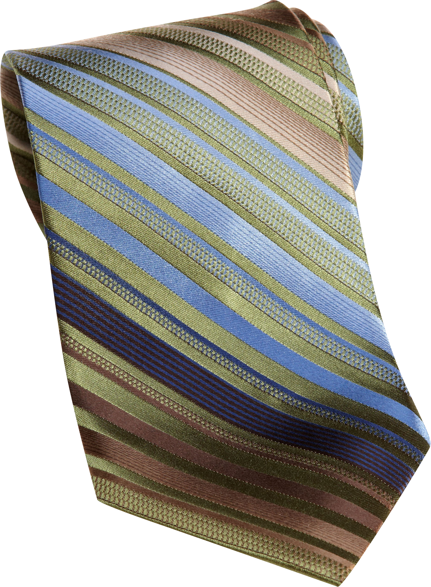 Calvin Klein Green Stripe Extra Long Tie