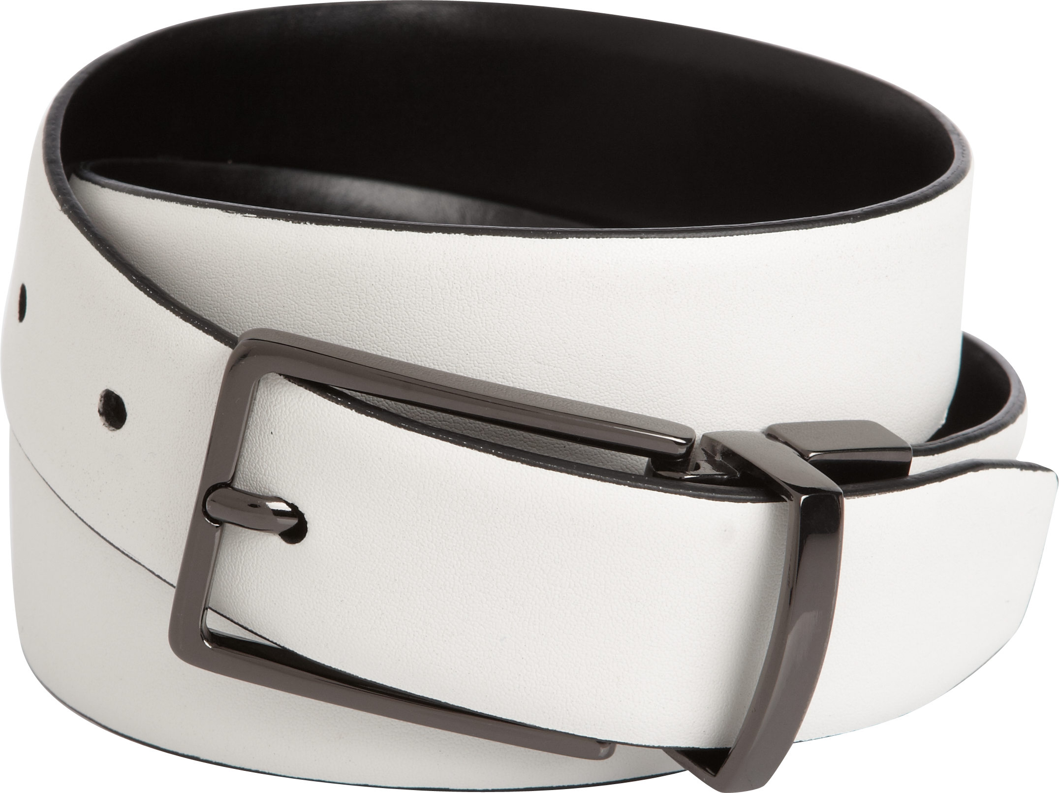 Black and White Reversible Belt