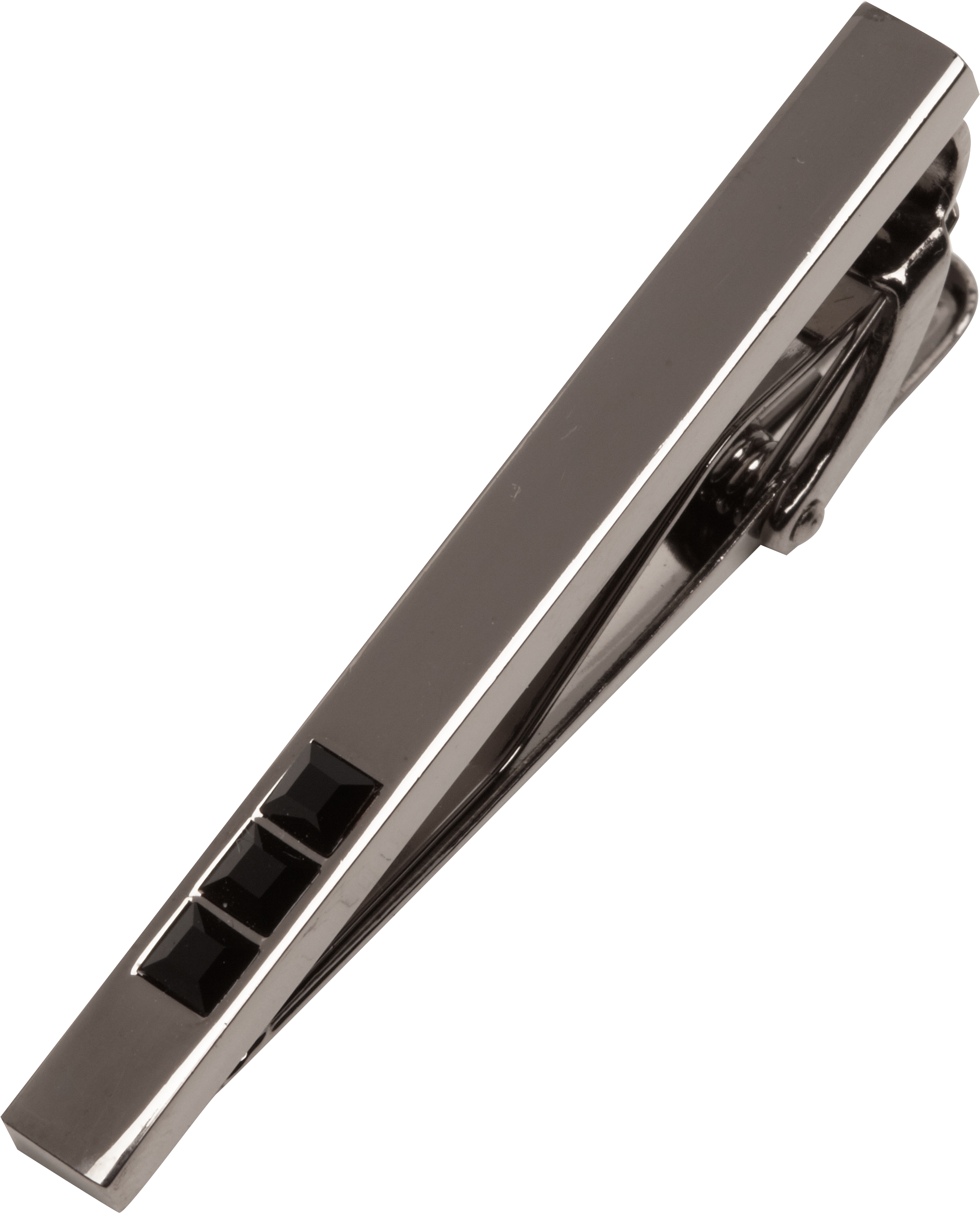 Egara Silver and Black Tie Bar