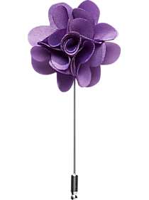 Esquire Purple Floral Lapel Pin