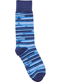 Joe's Blue Block Pattern Socks