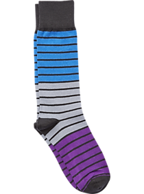 Joe's Gray Blue & Purple Stripe Socks