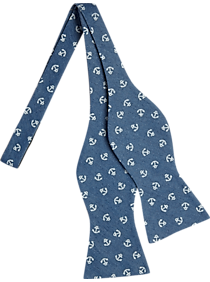 Tommy Hilfiger Blue Anchor Bow Tie