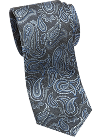 Pronto Uomo Paisley Narrow Tie Blue