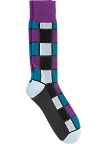 Egara Blue & Purple Grid Socks