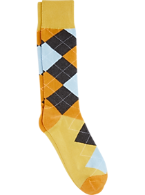 Egara Yellow Argyle Socks