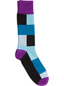 Egara Black Purple & Blue Socks