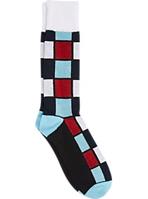 Egara Black Blue & Red Grid Socks