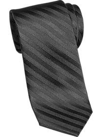 Awearness Kenneth Cole Black Stripe Skinny Tie