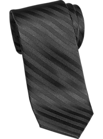 Awearness Kenneth Cole Black Stripe Skinny Tie