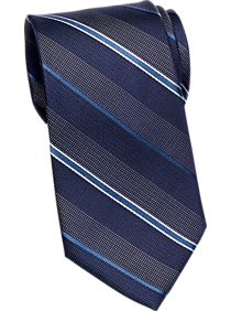 Awearness Kenneth Cole Blue Stripe Narrow Tie