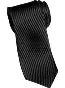Pronto Uomo Black Tonal Stripe Skinny Tie