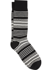 Egara Black & Beige Stripe Socks