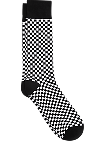 Egara Black & White Check Socks