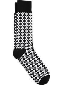 Egara Black Argyle Socks