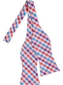 Tommy Hilfiger Pink Check Bow Tie