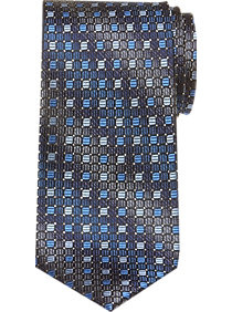 Pronto Uomo Blue Grid Narrow Tie