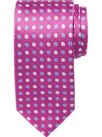 Pronto Uomo Pink Dot Narrow Tie