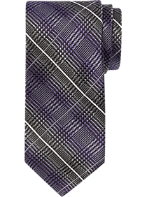 Pronto Uomo Purple Plaid Narrow Tie
