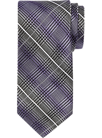 Pronto Uomo Purple Plaid Narrow Tie