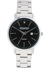 Awearness Kenneth Cole Silver & Black Watch