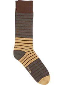 Joe's Brown Stripe Dress Socks