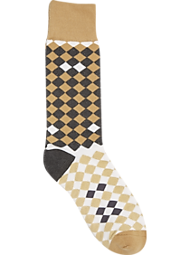 Joe's Taupe Diamond Dress Socks